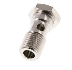 Perno Banjo de Latón Niquelado de 1 vía Rosca Macho G1/4'' L28mm [2 piezas]