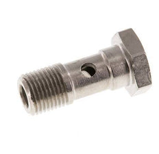 Perno Banjo de Latón Niquelado de 1 vía Rosca Macho G1/8'' L24mm [5 piezas]