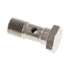 Perno Banjo de Latón Niquelado de 1 vía Rosca Macho G1/8'' L24mm [5 piezas]