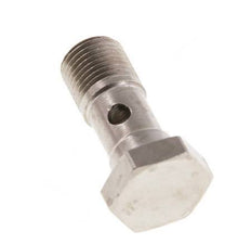 Perno Banjo de Latón Niquelado de 1 vía Rosca Macho G1/8'' L24mm [5 piezas]