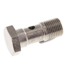 Perno Banjo de Latón Niquelado de 1 vía Rosca Macho G1/8'' L24mm [5 piezas]