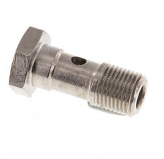 Perno Banjo de Latón Niquelado de 1 vía Rosca Macho G1/8'' L24mm [5 piezas]