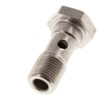 Perno Banjo de Latón Niquelado de 1 vía Rosca Macho G1/8'' L24mm [5 piezas]