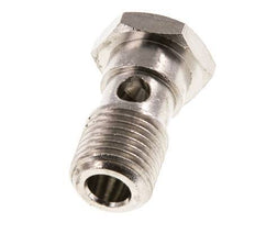 Perno Banjo de Latón Niquelado de 1 vía Rosca Macho G1/4'' L25mm [2 piezas]