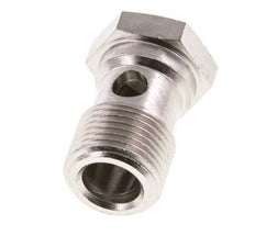 Perno Banjo de Latón Niquelado de 1 vía Rosca Macho G3/8'' L26mm [2 piezas]