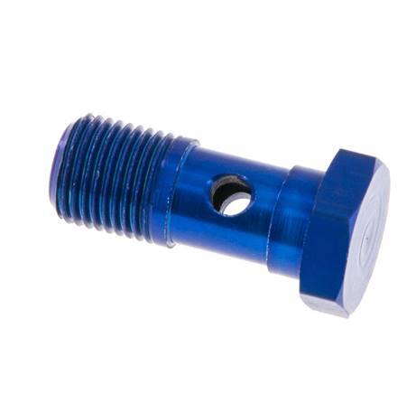 Perno banjo de Aluminio de 1 vía Rosca Macho G1/8'' L23mm [5 piezas]