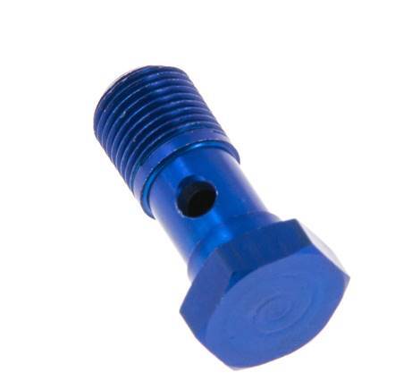 Perno banjo de Aluminio de 1 vía Rosca Macho G1/8'' L23mm [5 piezas]