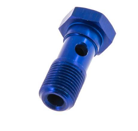 Perno banjo de Aluminio de 1 vía Rosca Macho G1/8'' L23mm [5 piezas]