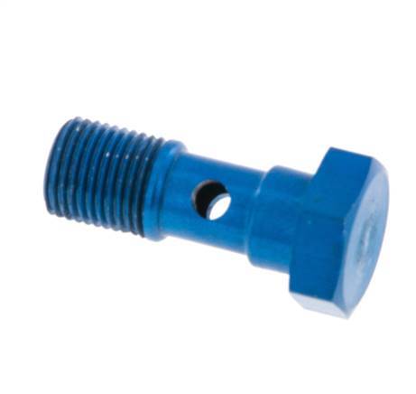 Perno banjo de Aluminio de 1 vía Rosca Macho G1/8'' L25mm [5 piezas]