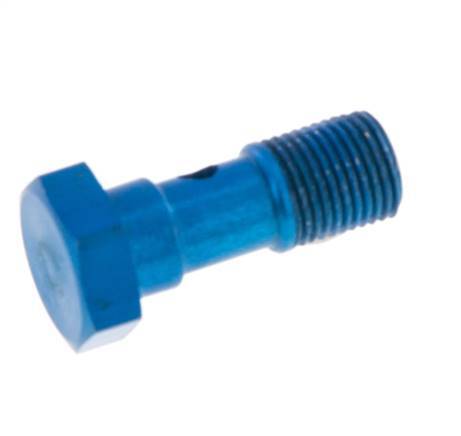 Perno banjo de Aluminio de 1 vía Rosca Macho G1/8'' L25mm [5 piezas]