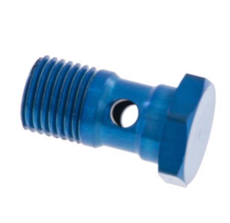 Perno Banjo de Aluminio de 1 vía Rosca Macho G1/4'' L25mm [5 Piezas]