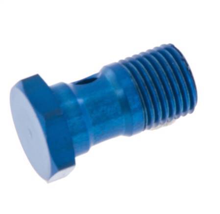 Perno Banjo de Aluminio de 1 vía Rosca Macho G1/4'' L25mm [5 Piezas]