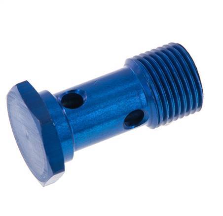 Perno Banjo de Aluminio de 1 vía Rosca Macho G1/2'' L45mm