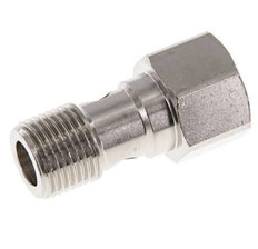 Perno Banjo de Latón Niquelado de 1 vía Rosca Macho & Hembra G1/2'' L37mm
