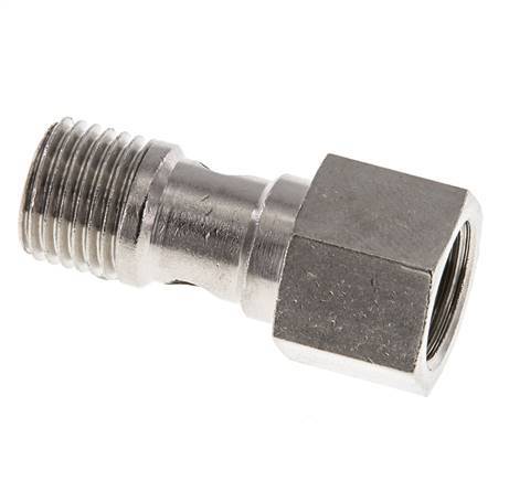 Perno Banjo de Latón Niquelado de 1 vía Rosca Macho & Hembra G1/4'' L25mm [2 piezas]