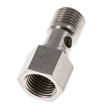 Perno Banjo de Latón Niquelado de 1 vía Rosca Macho & Hembra G1/4'' L25mm [2 piezas]