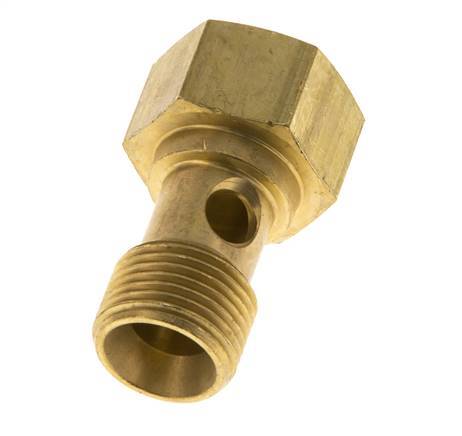 Perno Banjo de Latón de 1 vía Rosca Macho & Hembra G3/8'' L26.5mm