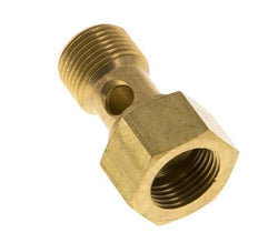Perno Banjo de Latón de 1 vía Rosca Macho & Hembra G3/8'' L26.5mm