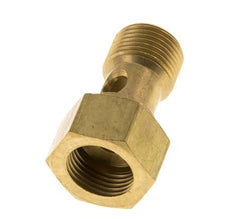Perno Banjo de Latón de 1 vía Rosca Macho & Hembra G3/8'' L26.5mm