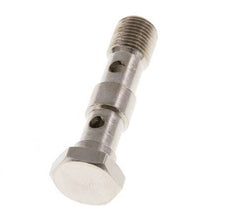 Perno Banjo de Latón Niquelado de 2 vías Rosca Macho G1/8'' L40,5mm [5 piezas]