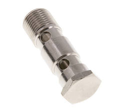 Perno Banjo de Latón Niquelado de 2 vías Rosca Macho G1/2'' L62,5mm