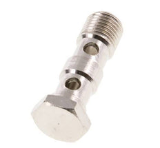 Perno Banjo de Latón Niquelado de 2 vías Rosca Macho G1/4'' L41mm [2 piezas]