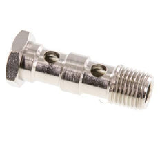 Perno Banjo de Latón Niquelado de 2 vías Rosca Macho G1/4'' L41mm [2 piezas]