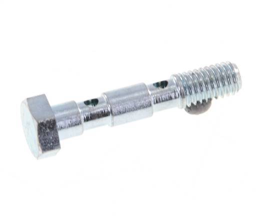 Perno Banjo de Acero Galvanizado de 2 vías Rosca Macho M5 L27mm [2 Piezas]