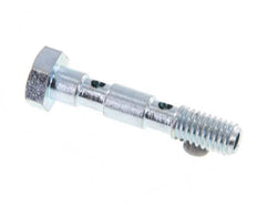 Perno Banjo de Acero Galvanizado de 2 vías Rosca Macho M5 L27mm [2 Piezas]