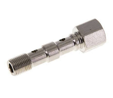 Perno Banjo de Latón Niquelado de 2 vías Rosca Macho & Hembra G1/8'' L40,5mm [2 piezas]