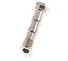 Perno Banjo de Latón Niquelado de 3 vías Rosca Macho G1/4'' L58mm [2 piezas]