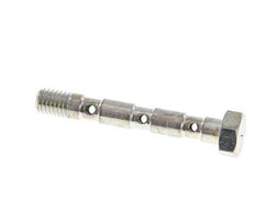 Perno banjo de acero cincado de 3 vías con rosca macho M5 L36mm