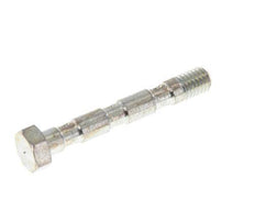 Perno banjo de acero cincado de 3 vías con rosca macho M5 L36mm