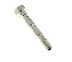 Perno banjo de acero cincado de 3 vías con rosca macho M5 L36mm