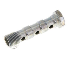 Perno Banjo de Acero Galvanizado de 3 vías Rosca Macho G1/4'' L57mm