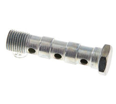 Perno Banjo de Acero Galvanizado de 3 vías Rosca Macho G1/4'' L57mm