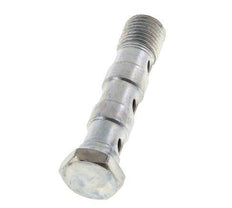 Perno Banjo de Acero Galvanizado de 3 vías Rosca Macho G1/4'' L57mm