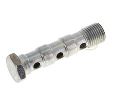 Perno Banjo de Acero Galvanizado de 3 vías Rosca Macho G1/4'' L57mm