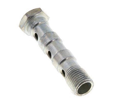 Perno Banjo de Acero Galvanizado de 3 vías Rosca Macho G1/4'' L57mm