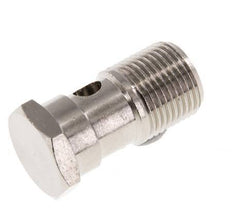 Perno Banjo de Latón Niquelado de 1 vía Rosca Macho G3/8'' L32mm [2 piezas]