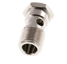 Perno Banjo de Latón Niquelado de 1 vía Rosca Macho G3/8'' L32mm [2 piezas]