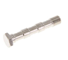 Perno Banjo de Latón Niquelado de 3 vías Rosca Macho G1/8'' L57mm [2 piezas]
