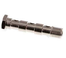 Perno Banjo de Latón Niquelado de 3 vías Rosca Macho G1/4'' L67mm [2 piezas]