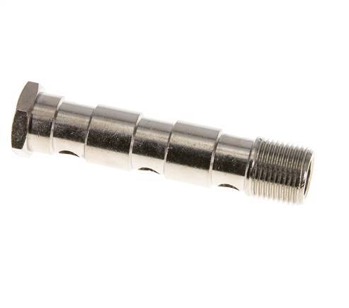 Perno Banjo de Latón Niquelado de 3 vías Rosca Macho G3/8'' L79mm