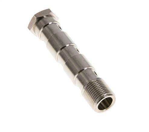 Perno Banjo de Latón Niquelado de 3 vías Rosca Macho G3/8'' L79mm