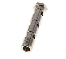 Perno Banjo de Latón Niquelado de 3 vías Rosca Macho G3/8'' L79mm