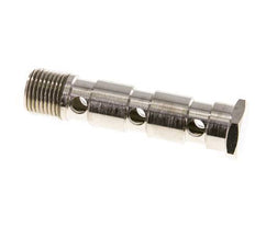 Perno Banjo de Latón Niquelado de 3 vías Rosca Macho G1/2'' L89mm