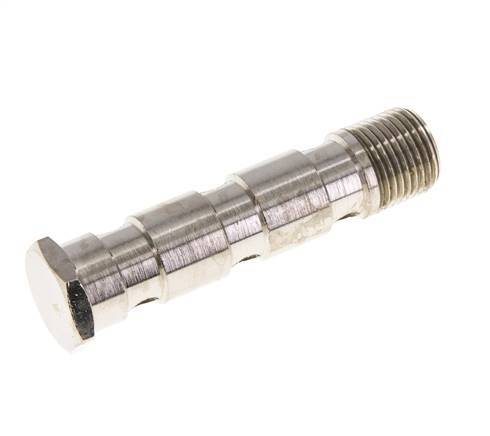 Perno Banjo de Latón Niquelado de 3 vías Rosca Macho G1/2'' L89mm