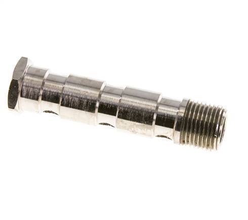 Perno Banjo de Latón Niquelado de 3 vías Rosca Macho G1/2'' L89mm