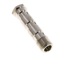 Perno Banjo de Latón Niquelado de 3 vías Rosca Macho G1/2'' L89mm